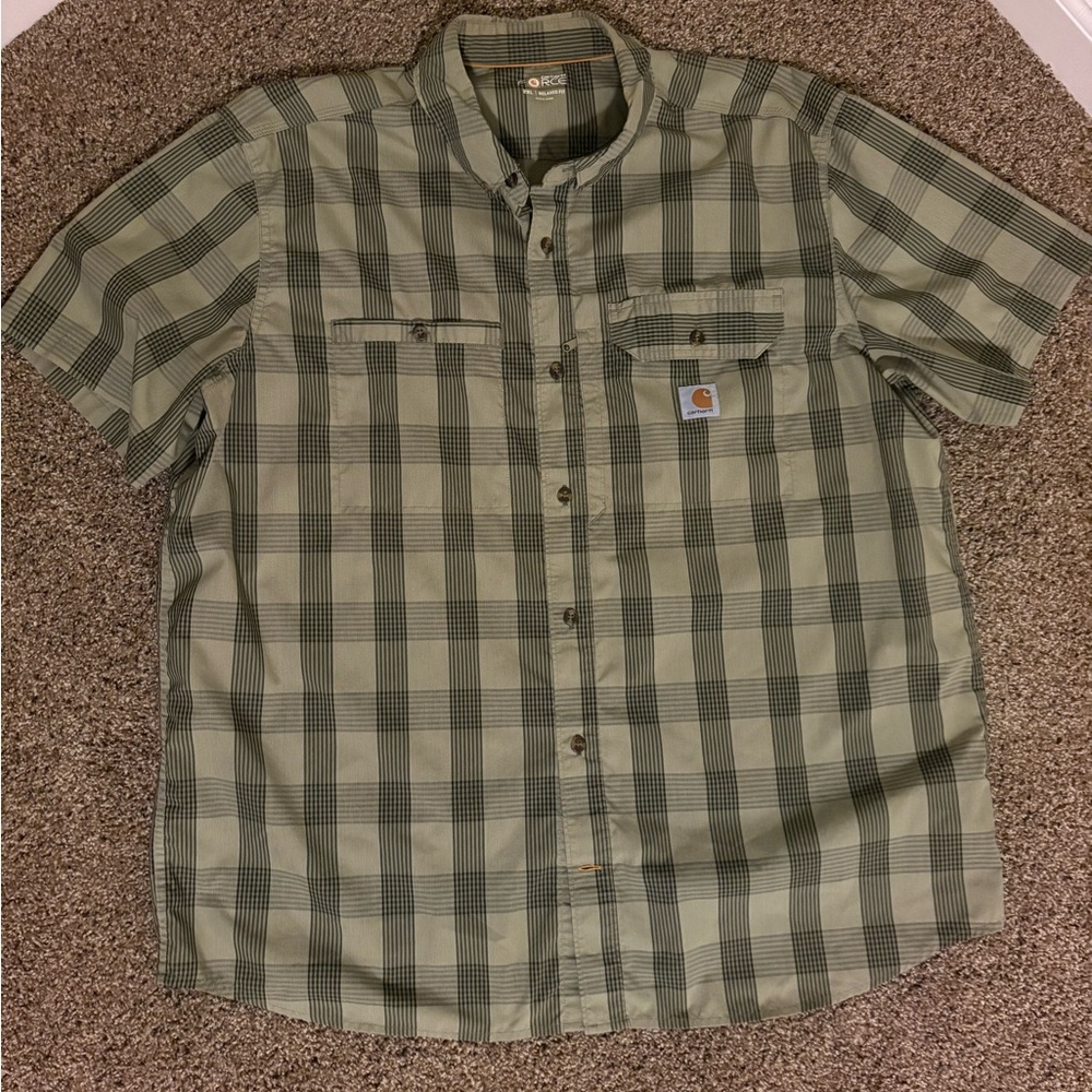 Carhartt Green Casual Button Down Shirt